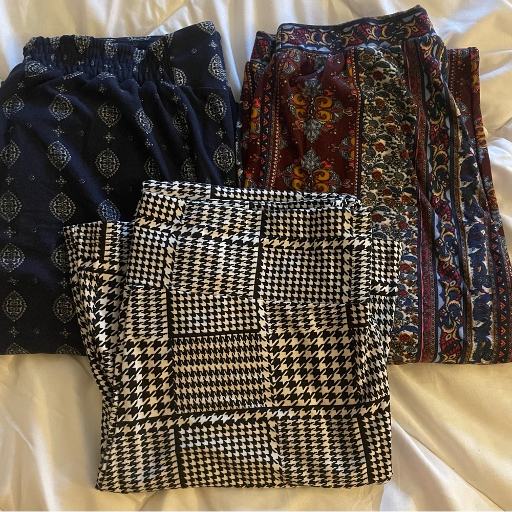 Comfy cute xl cotton stench flare leg pants